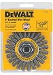 DEWALT DW4930 4-Inch by 5/8-Inch-11 Full Cable Twist Wire Wheel/Carbon Steel .020-Inch