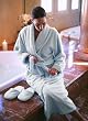 Plush Microfiber Bathrobe - 100% Plush Microfiber - Soft, Warm, and Lightweight