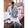 Plush Microfiber Bathrobe - 100% Plush Microfiber - Soft, Warm, and Lightweight