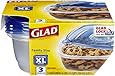 Glad Food Storage Containers, Family Size, 104 Ounce, 3 Count