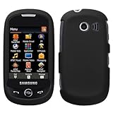 Black Rubberized Hard Protector Case Phone Cover for Samsung Flight II A927 ....