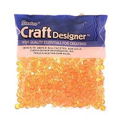 Faceted Beads, 6mm, Sun Gold, 480pc Pkg