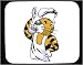 Decorated Mouse Pad with chef, cat, cook, tasting, animal