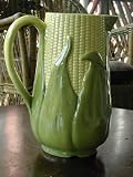 Large New Pottery Cornware Tall Milk Pitcher Signed Shawnee