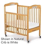 Foundations Serenity Compact-Size All-in-One Functionality Clearview Crib - White 10-CC-W3