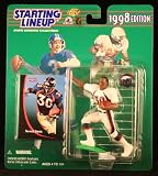 TERRELL DAVIS / DENVER BRONCOS 1998 NFL Starting Lineup Action Figure & Exclusive NFL Collector Trading Card