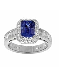 14K White Gold Tanzanite and Diamond Ring -- LIFETIME WARRANTY