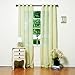 Best Home Fashion Crushed Voile Sheer Curtains - Antique Bronze Grommet Top - Lime Green - 52