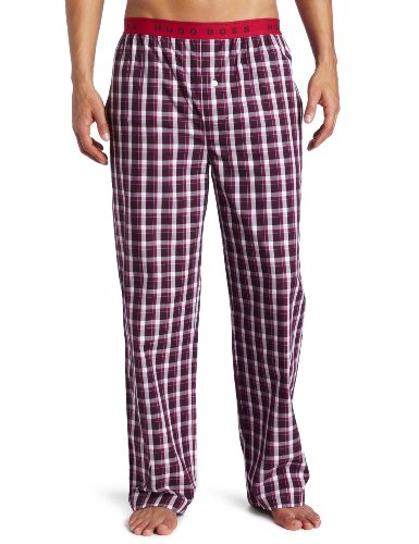 HUGO BOSS Men's Sleepwear Woven Plaid Pant