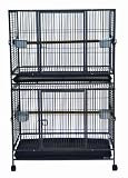 Brand New Two Story Parrot Bird Wrought Iron Cage Play-Top 37.5 x 24 x61 WI36DAS
