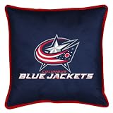 Best Quality Sidelines Pillow - Columbus Blue Jackets NHL /Color Midnight Size 18 X 18