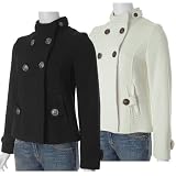 Steve Madden Juniors Cavalry Wool Pea Coat