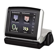 THB Bury Bluetooth-Freisprech-System "CV9040" mit 7,1 cm (2,8 Zoll) Touchscreen zur Befestigung an der Sonnenblende oder Windschutzscheibe