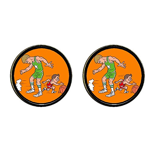 Chicforest Bronze Retro Style Olympics the funny moment of basketball Photo Clip On Earrings Stud Earrings 14mm Diameter Chicforest Bronze Retro Style Olympics the funny moment of basketball Photo Clip On Earrings Stud Earrings 14mm Diameter