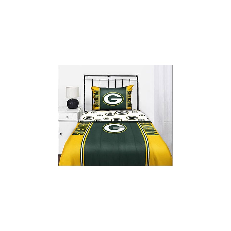 Green Bay Packers Nfl Queen Comforter Sheet Set 5 Piece Bedding