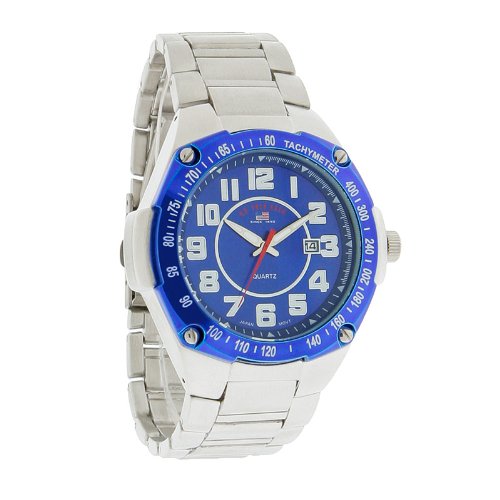 U.S. Polo Assn Formula Mens Sport Blue Date Dial Quartz Watch US8434