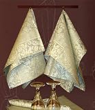 Dish Towel Jacquard Linen Cotton in Bisque, Regale Collection