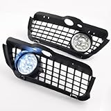 Automotive Clear Lens High Performance One Pair of Front LED Fog Light Lamp Bulb Driving Replacement Bumper Grille Kit For 1992-1998 VW GOLF/ JETTA MK4 / VENTO