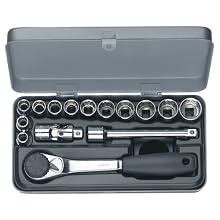 Wiha 60295 15 Piece 12 Point Socket Inch Set