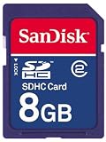 SanDisk 8 GB Class 2 SDHC Flash Memory Card SDSDB-8192 (Bulk Packaging)