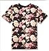 Iwoo Women Rose Flower Print T Shirt (M)