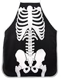 Black / White Skeleton Print Barbecue Apron BBQ Bones