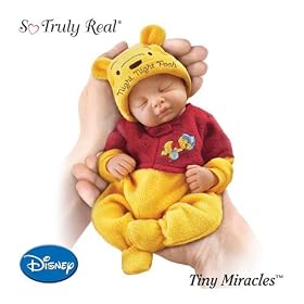 Tiny Miracles Winnie The Pooh Night, Night Pooh Realistic Sleeping Baby Doll With Sleeper
