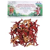 BMC Battle on Lexington Green Revolutionary War Plastic Army Men: 24 Piece Set of British and American Soldier 54mm Figures