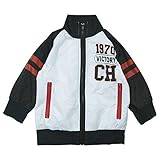 【H28年春物】 chocola(ショコラ) VICTORYナイロンジャケット 95cm/シロ NO.CH-1621-96064