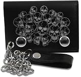 Skull Pile Genuine Leather Chain Wallet #67 518nRSilHoL. SL160 Skull Pile Genuine Leather Chain Wallet #67
