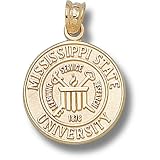 Mississippi State Univ Seal Pendant (Gold Plated)