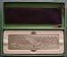 Zentrum Studios Etched Metal Bookmark- #5 RAINBOW TROUT / FLY -Copper-OLD PENNY