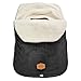 JJ Cole - Original Bundleme, Canopy Style Bunting Bag to Protect Baby from Cold and Winter Weather in Car Seats and Strollers, Blackout, Infant