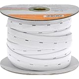 Stretchrite 3/4-Inch by 30-Yard White Buttonhole Knit Elastic Spool