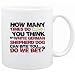 New  How Many Times Do You Think My White German Shepherd Dog Can Bite You ... Do We Bet ?  Mug Dog