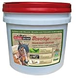 Develop Draft Horse Supplements - Complete Natural - Organic Equine Supplements for your Draft Horse (Young 12-18 months) All in 1 horse care with herbs - plant based nutrition