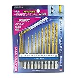高儀 EARTH MAN 一般鋼材用 ドリル 六角軸 ステップドリル付 11本組 No.35632 10個入