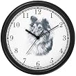 Shetland Sheepdog (Sheltie or Shelty) Sheep Dog (MS) Wall Clock by WatchBuddy Timepieces (White Frame)