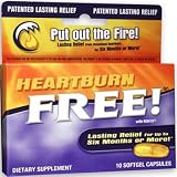Heartburn Free ( Relieves occasional heartburn acid indigestion & upset stomach ) 1000 mg 10 Softgels Enzymatic Therapy