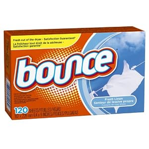 Bounce Fresh Linen Fabric Softener Sheets 120 Count (Pack of 3)