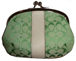 Women's Coach Signature Framed Coin Purse Mint 60349