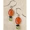 Carnelian and Peridot Earrings