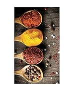 Huella deco Alfombra de Vinilo (Negro/Multicolor)