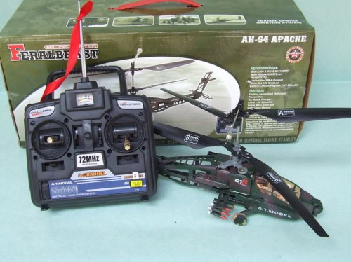 Childrens Toyshop  Toys : R/C 4CH Apache AH-64 Helicopter