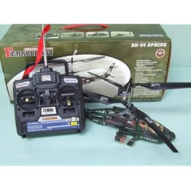 R/C 4CH Apache AH-64 Helicopter