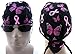 Pink Ribbon Headwrap Breast Cancer Awareness Womens Black Do Rag Bandana Cap