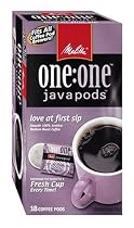 Melitta One:One Java Pods, Love At First Sip, Medium Roast Coffee, 18-Count Boxes (Pack of 4)