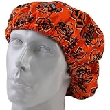 Oklahoma State Cowboys Orange Blue Bouffant Scrub Cap