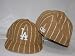 Los Angeles Dodgers LA Name White Stripes Tan Cap/ Hat