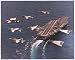 Fighter Jets Flying by USS George Washington - Photography Poster - 16 x 20